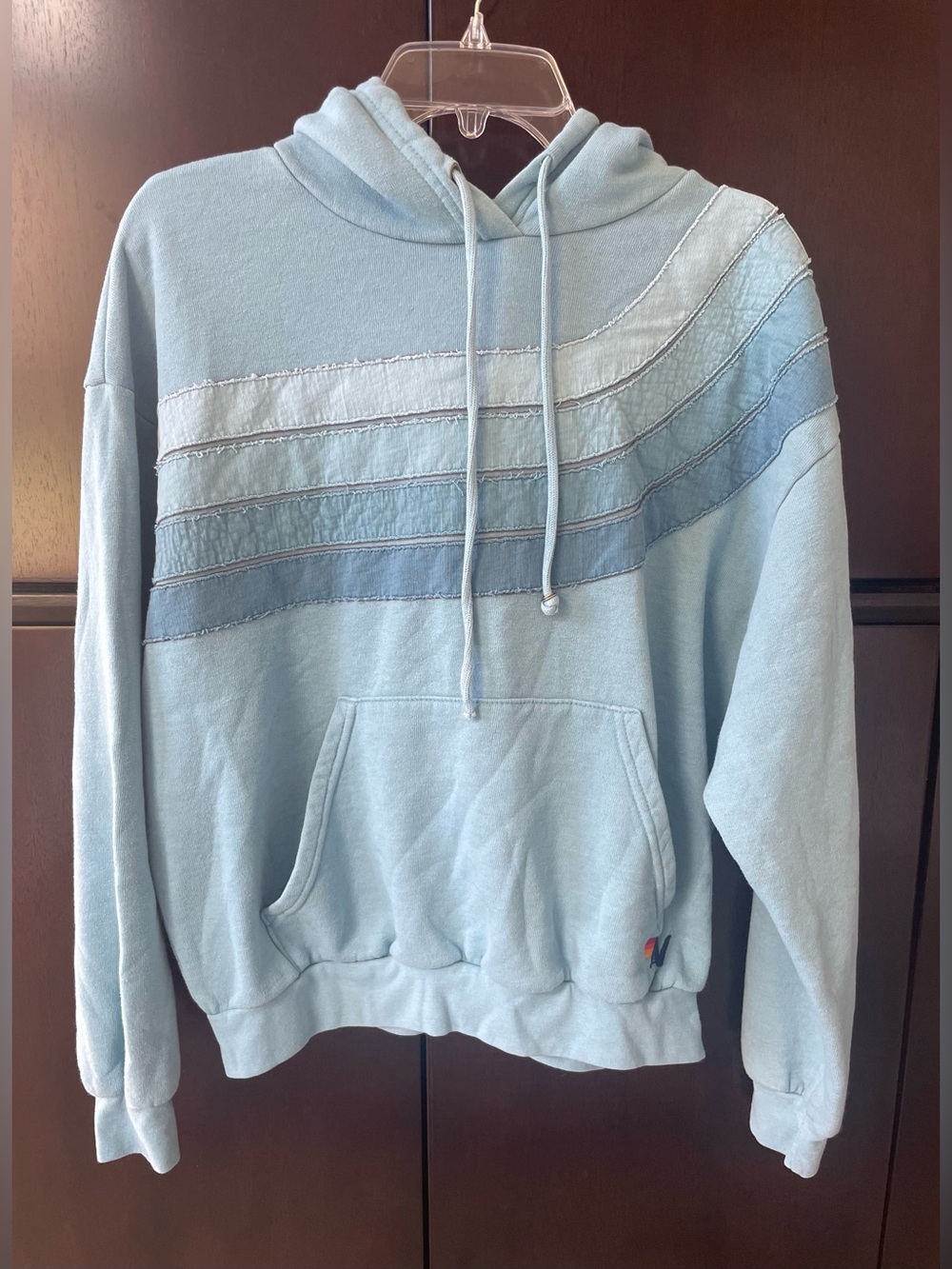Aviator Nation Hoodie Sweatshirt - Light Blue